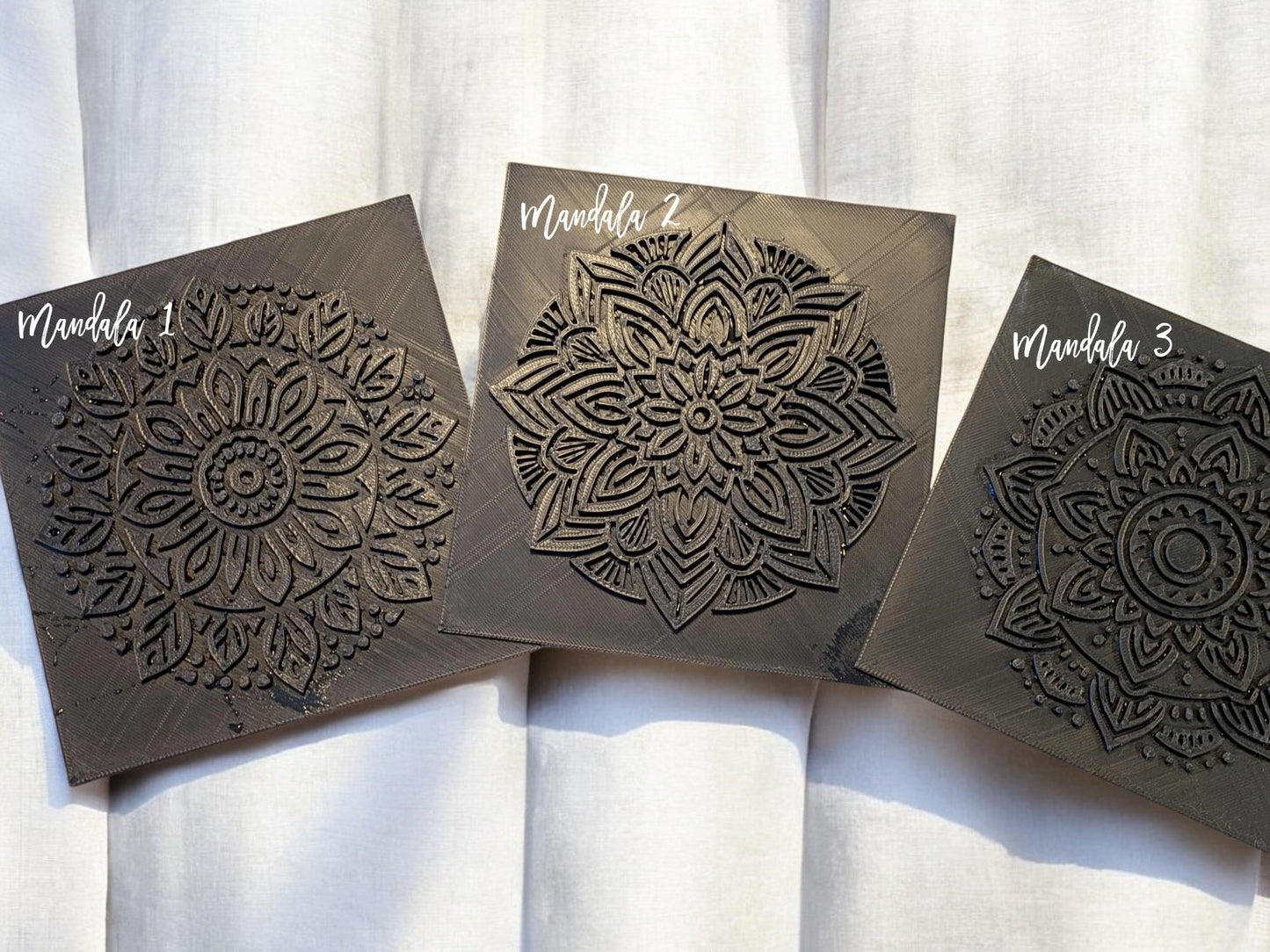Mandala Pottery Texture Plate - savi koristelu työkalu