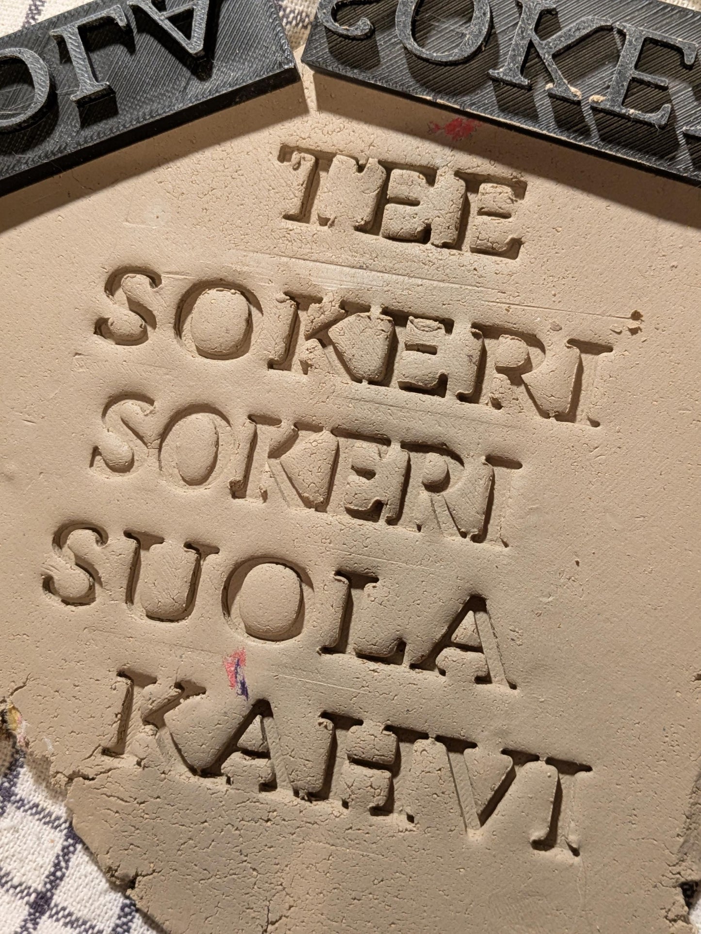 Kitchen Essentials savileimasarja | 3D-tulostetut kirjeleimat keramiikkaan ja keramiikkaan