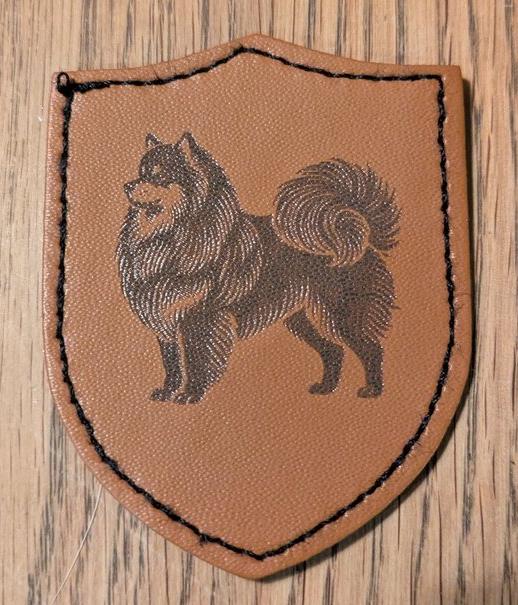 Suomenlapinkoiran silitettävä nahkamerkki | Dog Lover Gift | Pohjoismaisen rodun lisävaruste