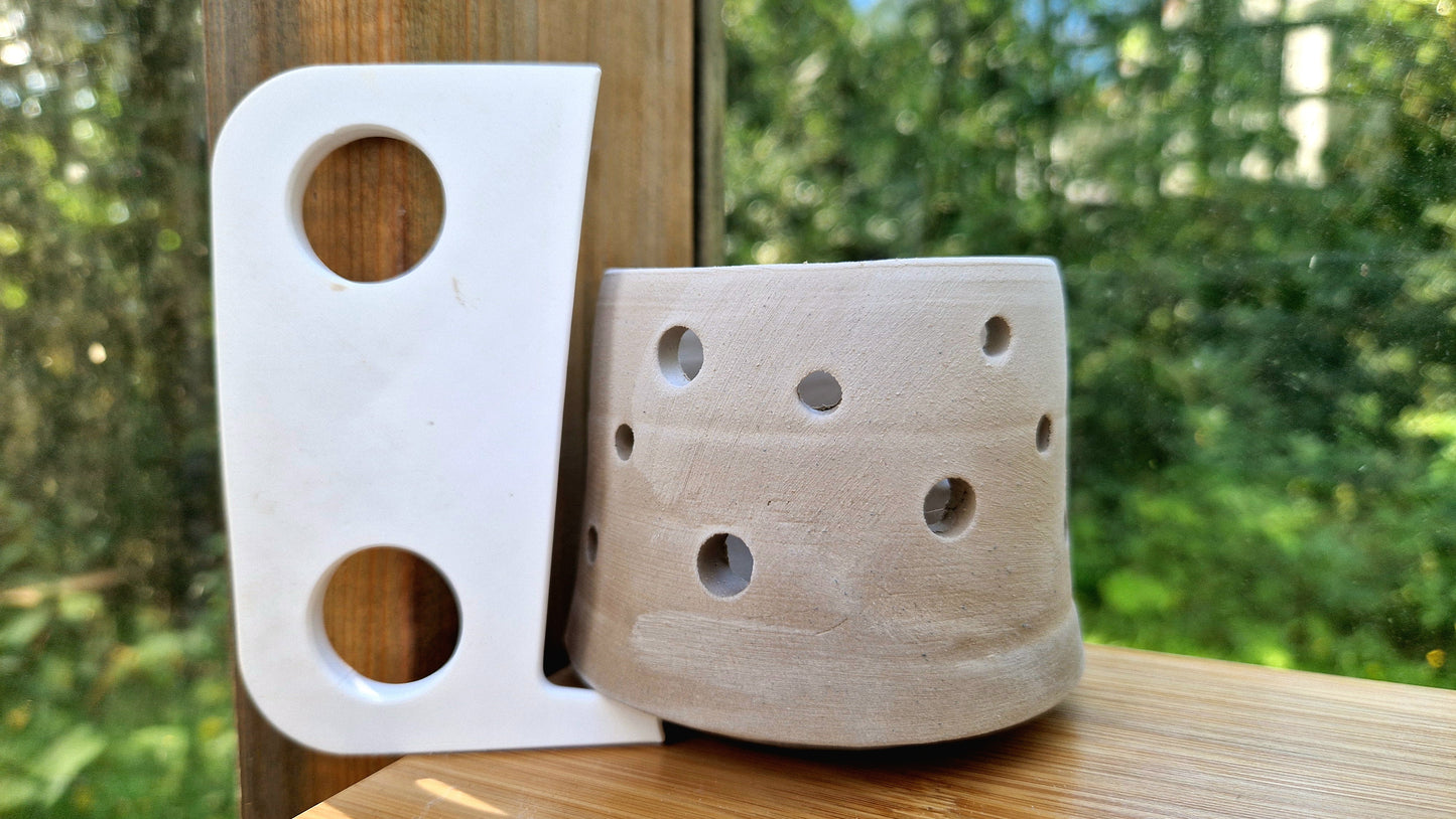 Pottery Rib Tool for Footring – Wheel Throwing | 3D Printed PLA