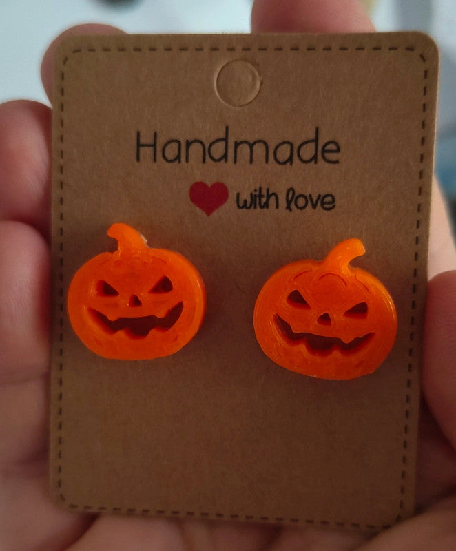 Halloween earrings: Jack O'lantern!