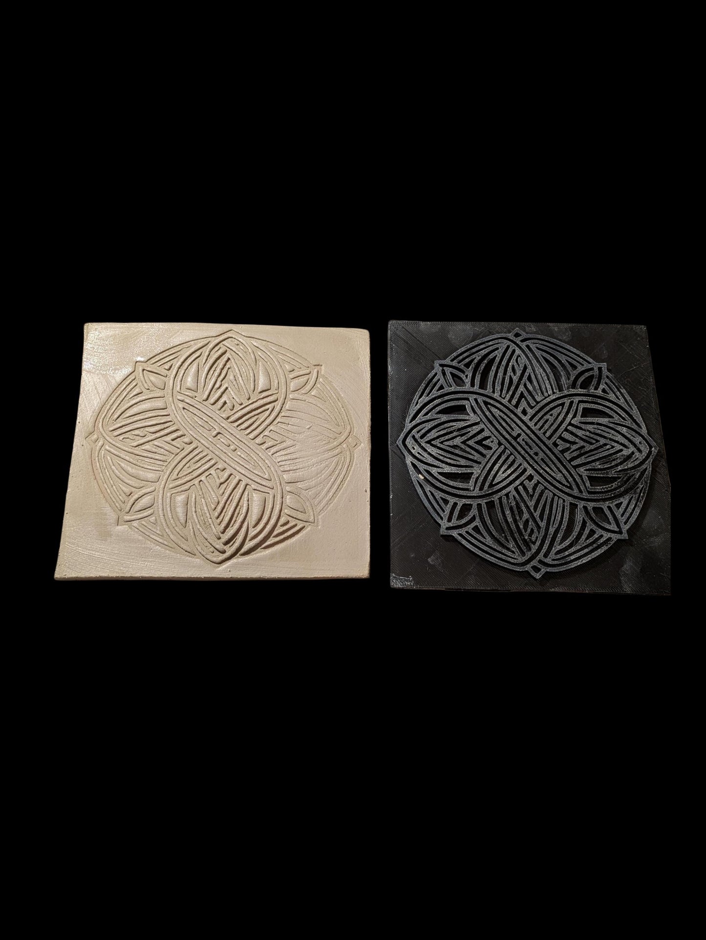 Celtic Knot Pattern Stamp for Pottery | Clay Texture Tool | Handmade Ceramic Decor Tool