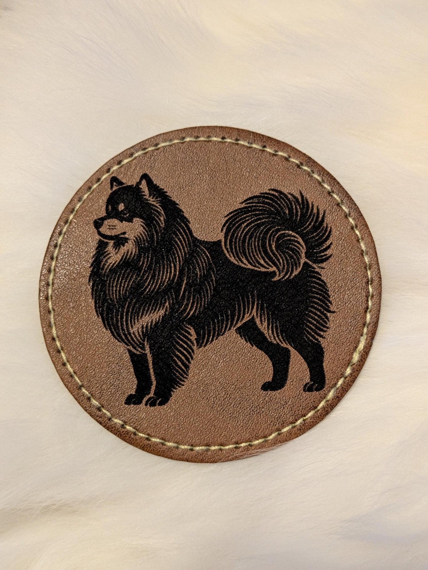 Suomenlapinkoiran silitettävä nahkamerkki | Dog Lover Gift | Pohjoismaisen rodun lisävaruste