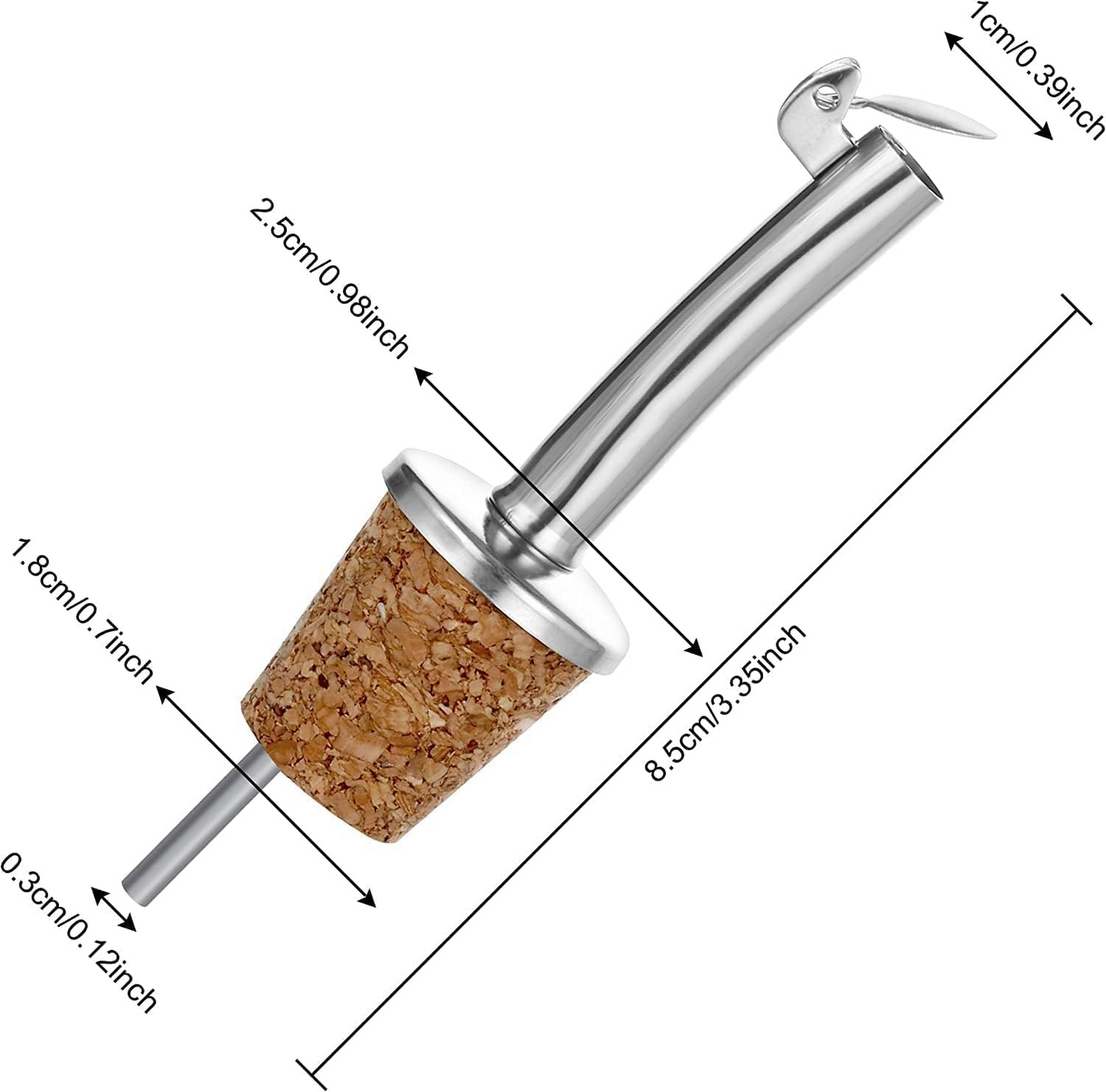 Bottle Pourer with Cork – Leakproof, Elegant, and Easy to Use