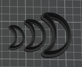 Moon Clay -leikkurisarja – 3 kokoa polymeerisavelle ja keramiikalle