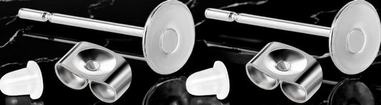 Korvakorunupit ja taustatulpat – 12 kpl setti