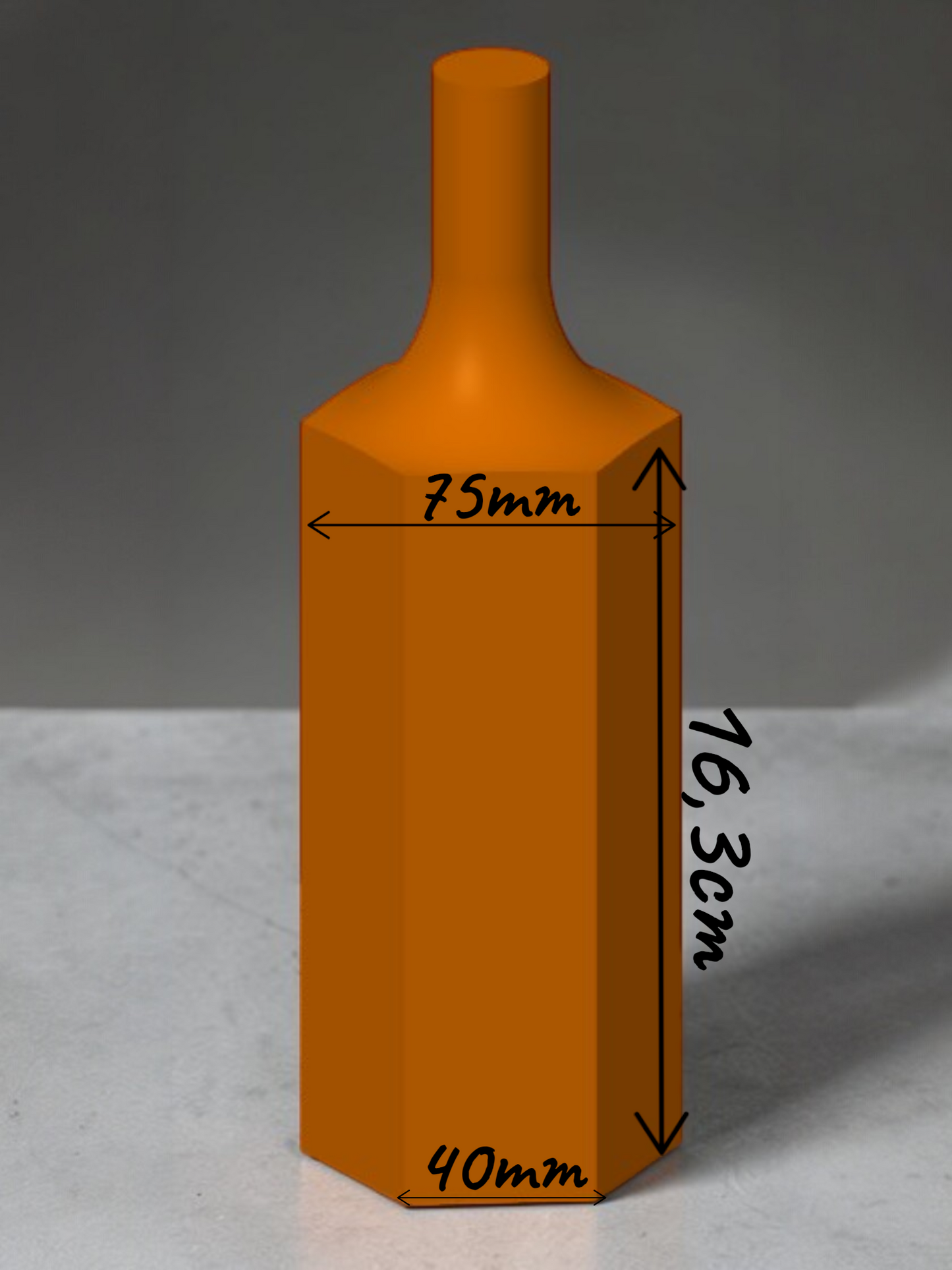 Clay Support Mold - Hexagon