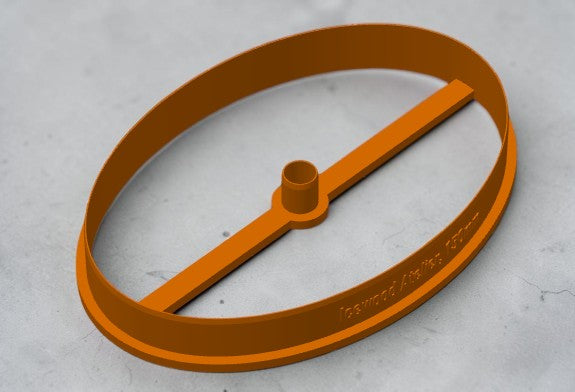 Oval Soap Dish Clay Cutter – With Drainage Hole(s) | 3D Printed Pottery Tool
