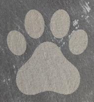 Heart shaped natural Slate Memorial Plaque for a Pet or Loved One