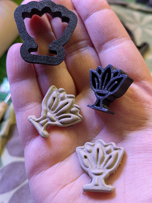 🌸 Minikukkaset – pienten yksityiskohtien leikkurisetti (sis. Egyptin lotus) 4 leikkuria