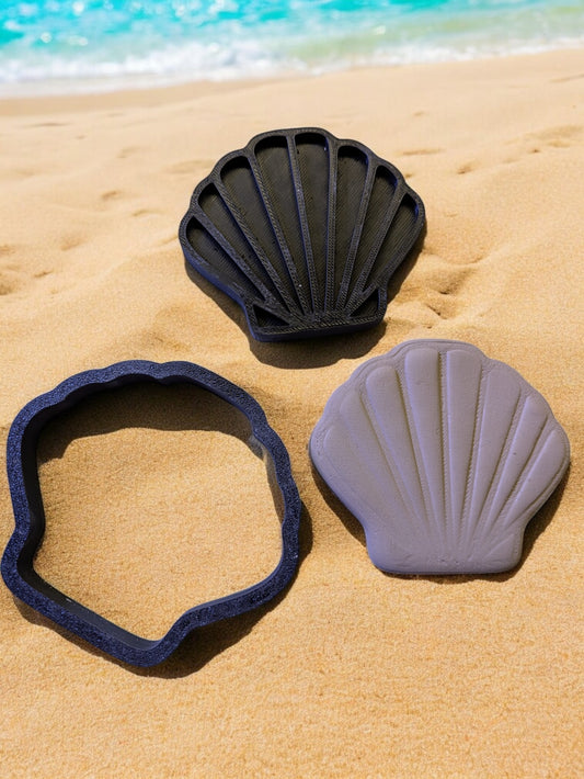 Merihenkinen simpukka setti - 3 kokoa