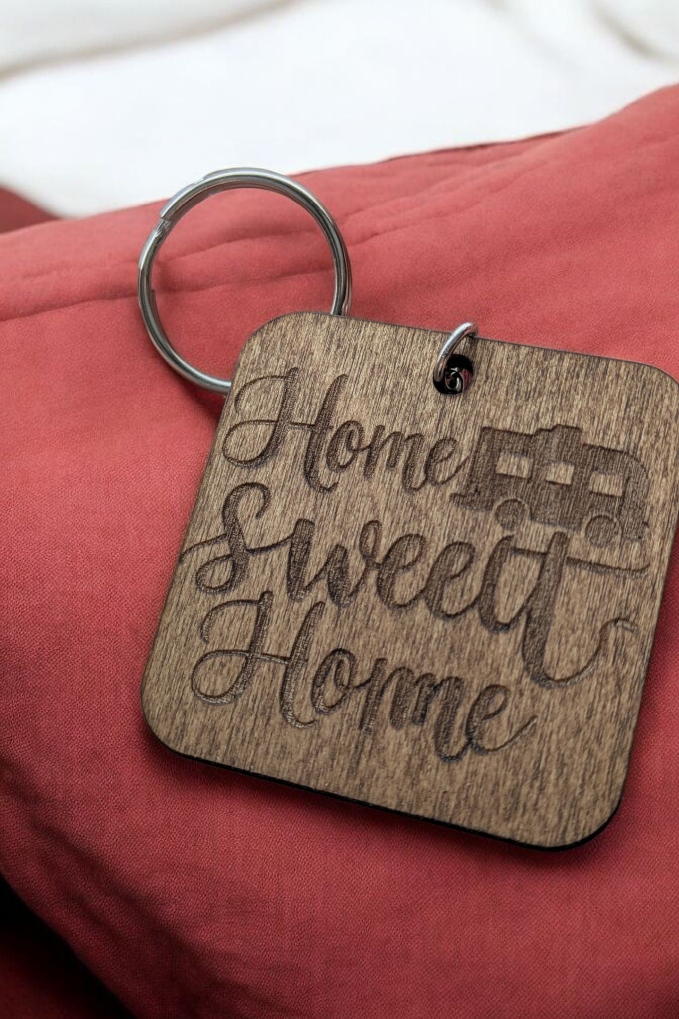 Caravan Keychains – Handmade Wooden Key Rings for Vanlife & Camping Lovers