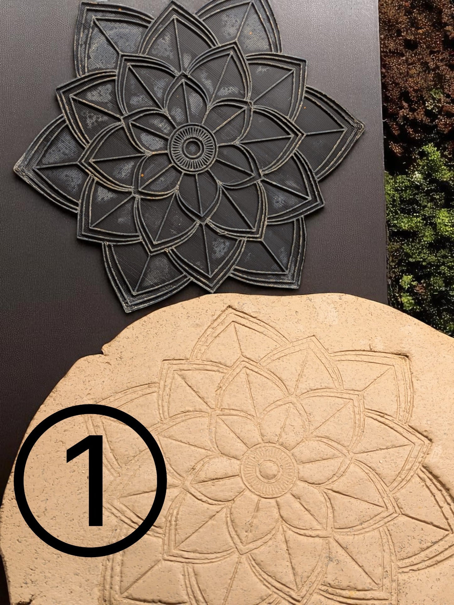 Isot Mandala -painolevyt ja leikkurit savelle ja keramiikkaan