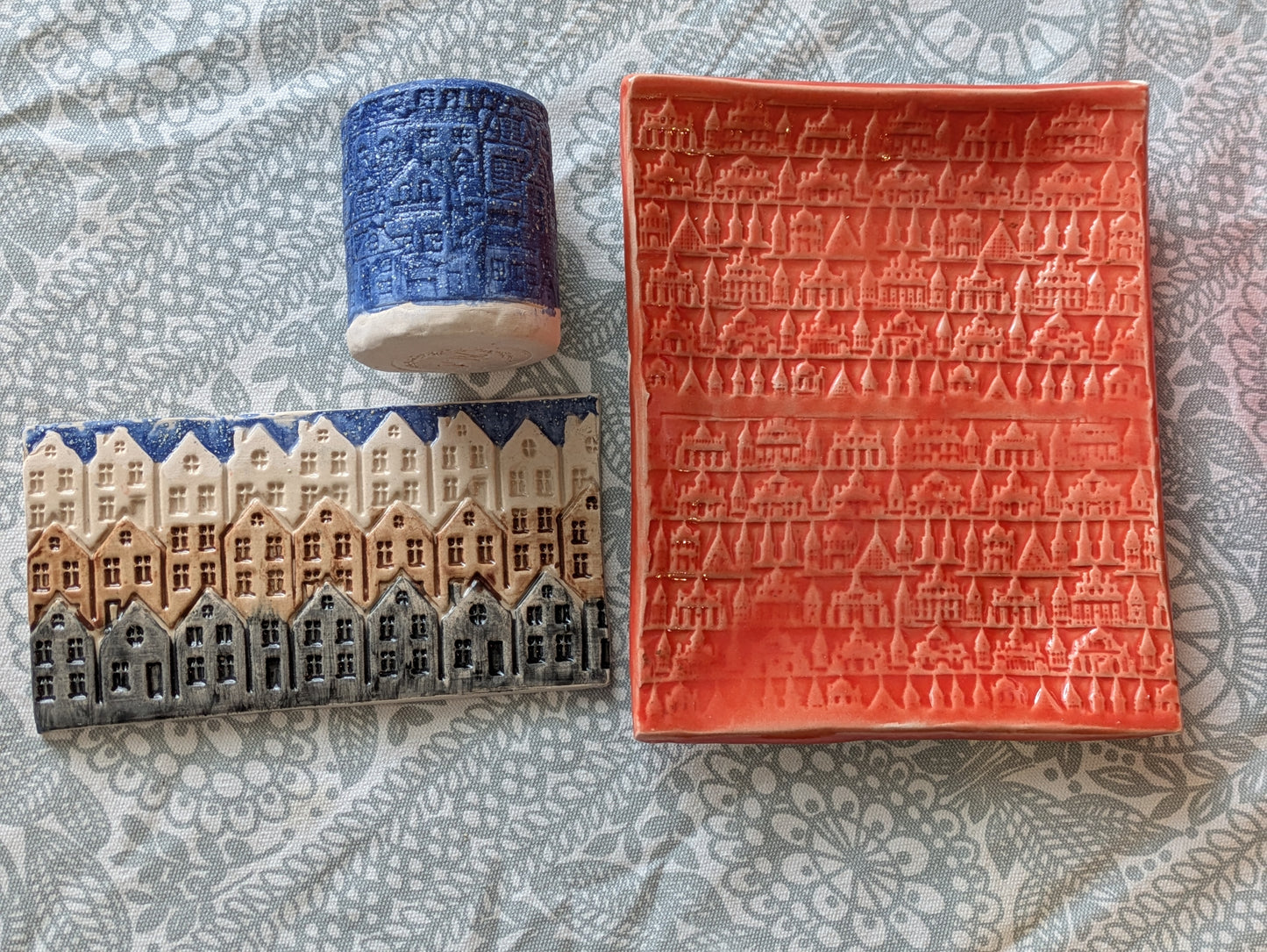 Kaupunki-kuviokaulin – 3D-tulostettu rullakaulin savelle ja massoille