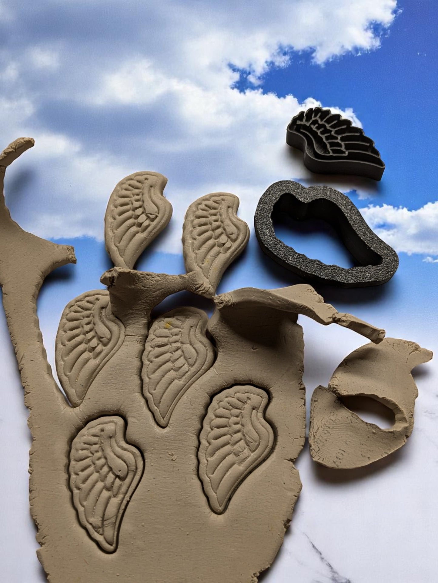 Enkelinsiivet – leimasin- ja leikkuripari (2 kpl)