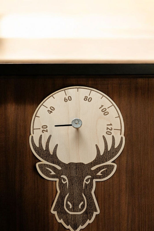 Hirvi-saunalämpömittari