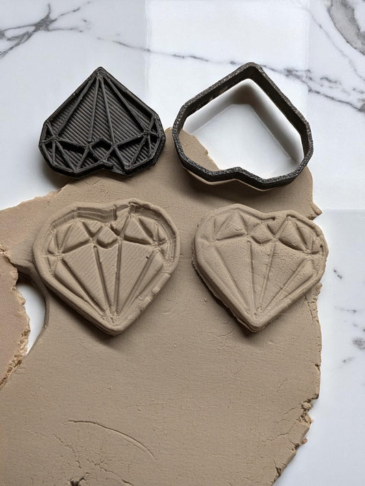 Timanttisydän stamp cutter -setti