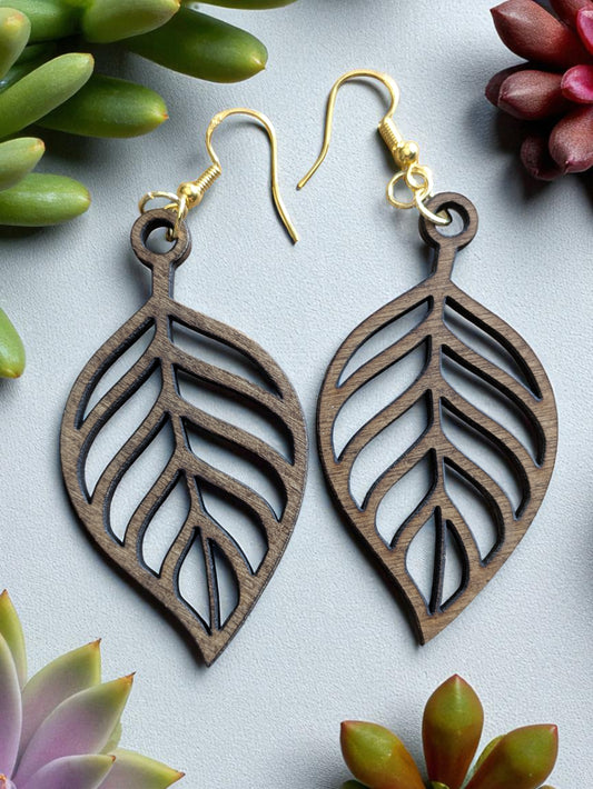 Lehtikorvakorut – tumma koivu, käsitelty petsillä