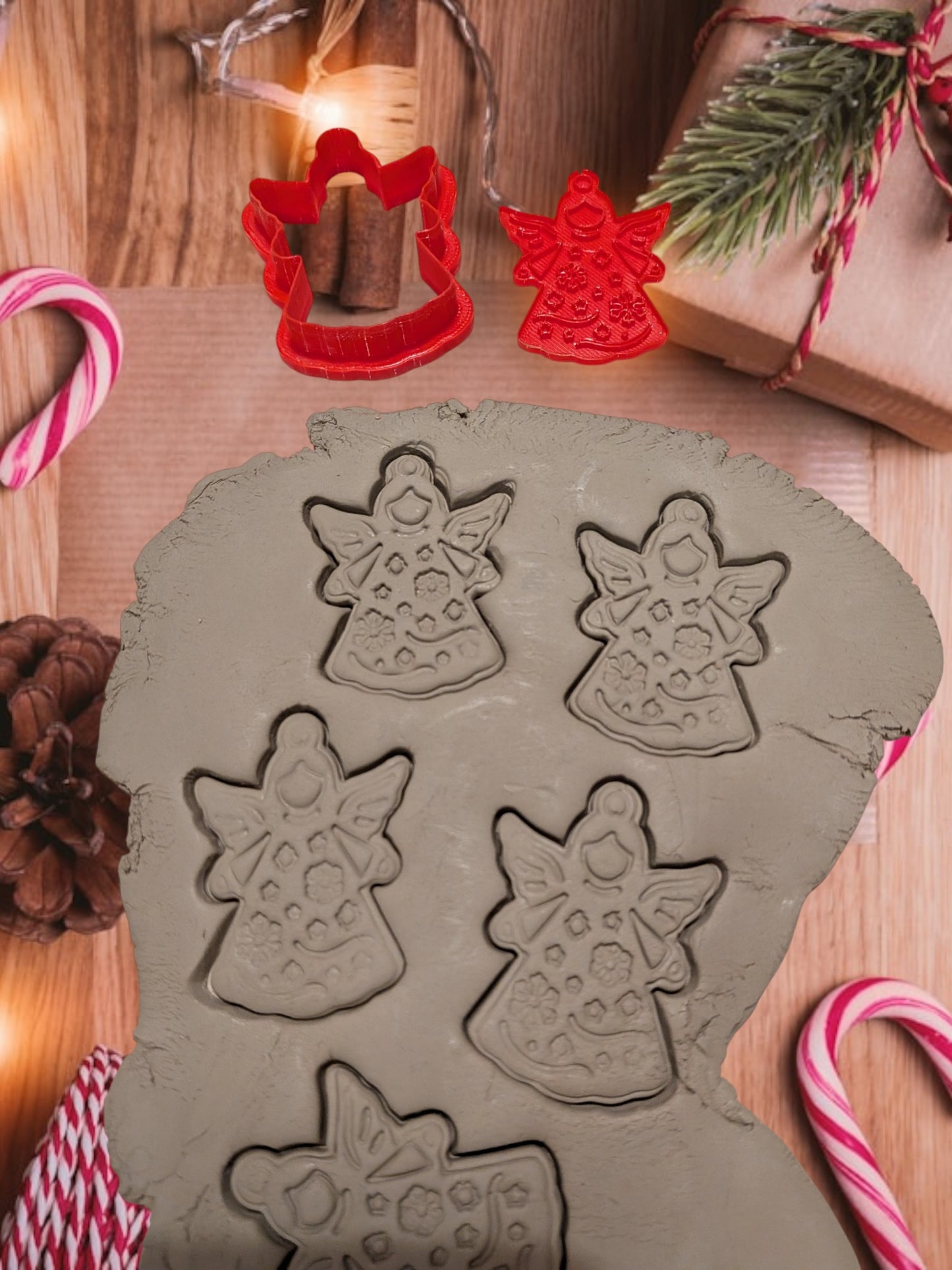 Angel Clay Stamp Cutter – For Ornaments & Gifts