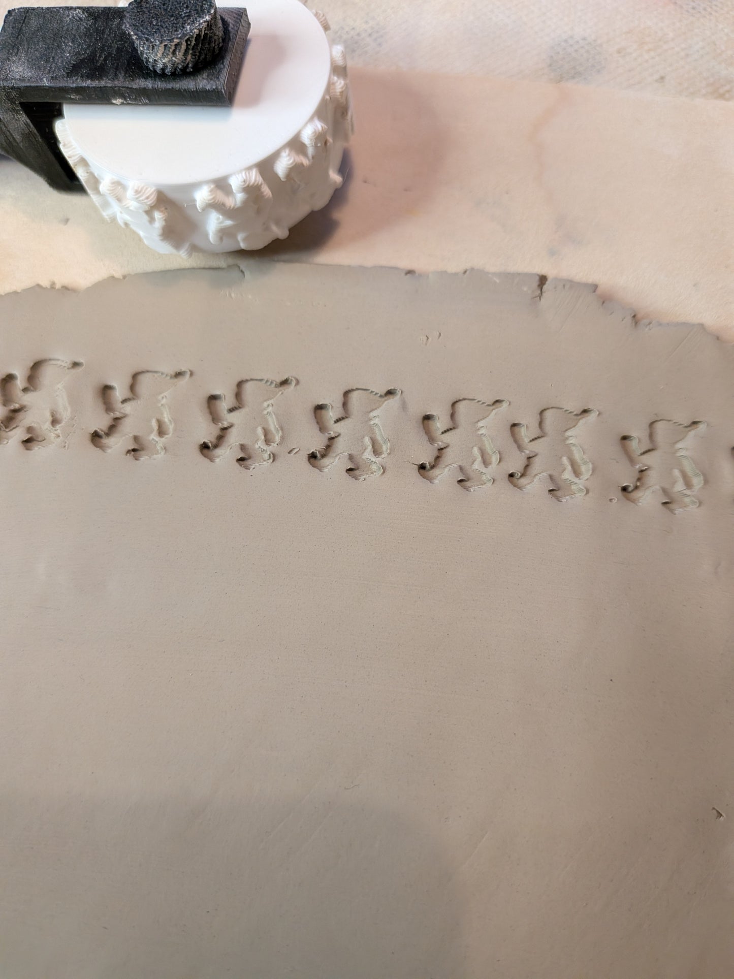 Christmas style Border Texture Roller for Clay