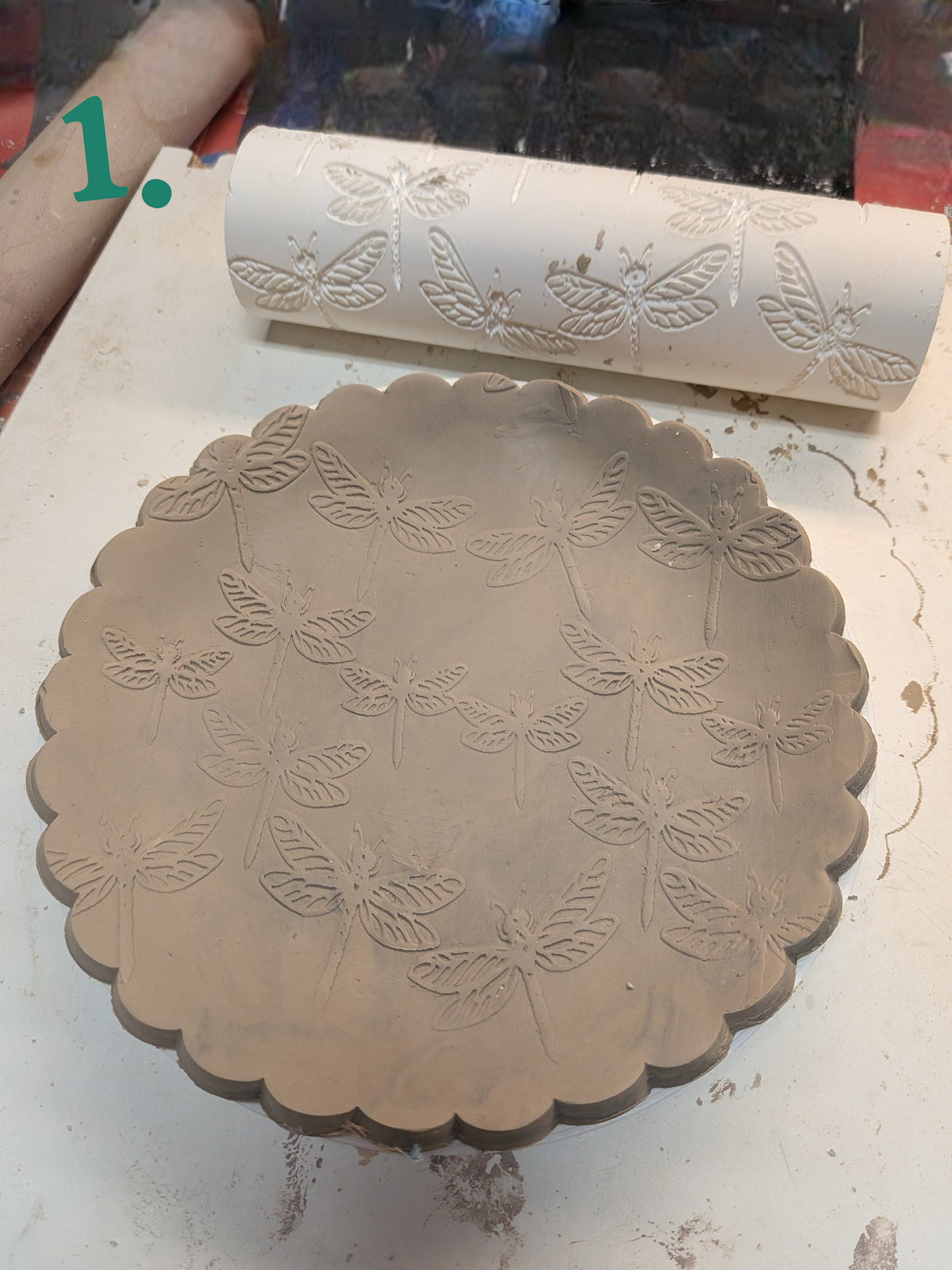 Dragonflies pattern rollers