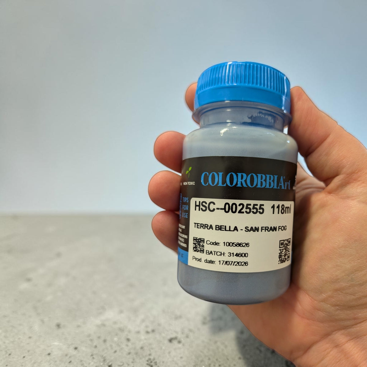 Terra Bella San Fran Fog (555) – lågbränd glasyr (118 ml)