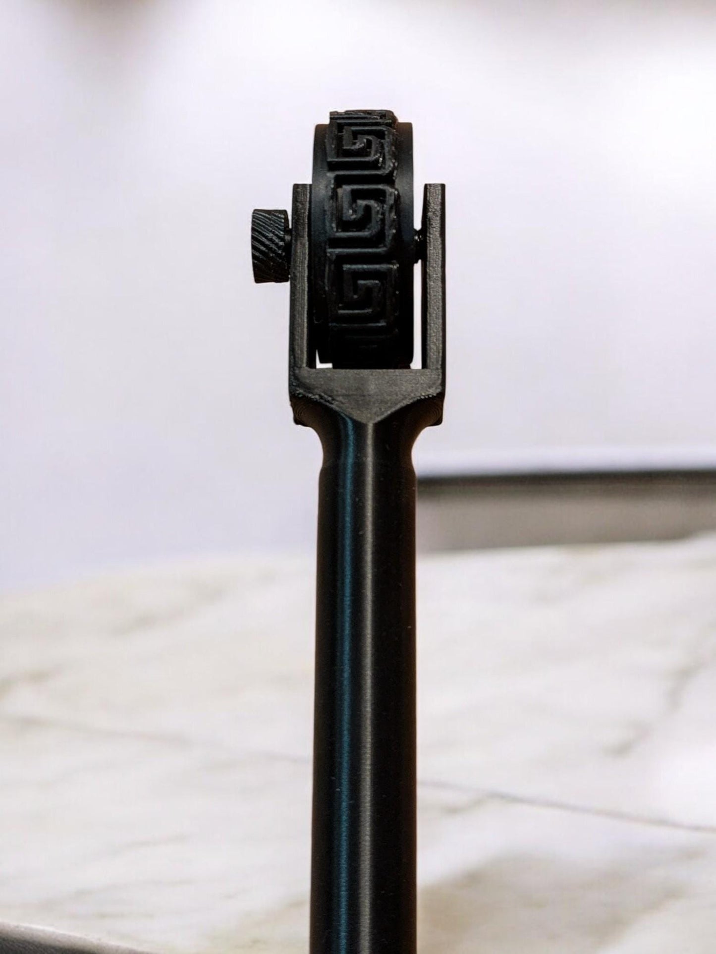 Kreikan reunustekstuurirulla savelle – 3D-painettu kuviopyörä keramiikkakoristeluun | Vaihdettava leimapää