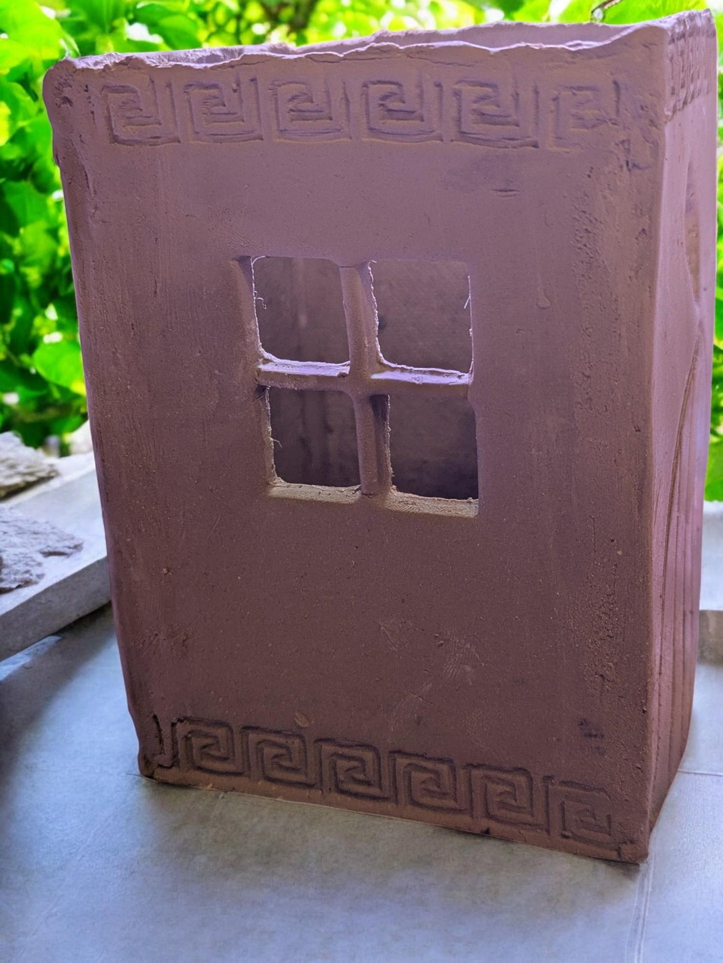 Kreikan reunustekstuurirulla savelle – 3D-painettu kuviopyörä keramiikkakoristeluun | Vaihdettava leimapää