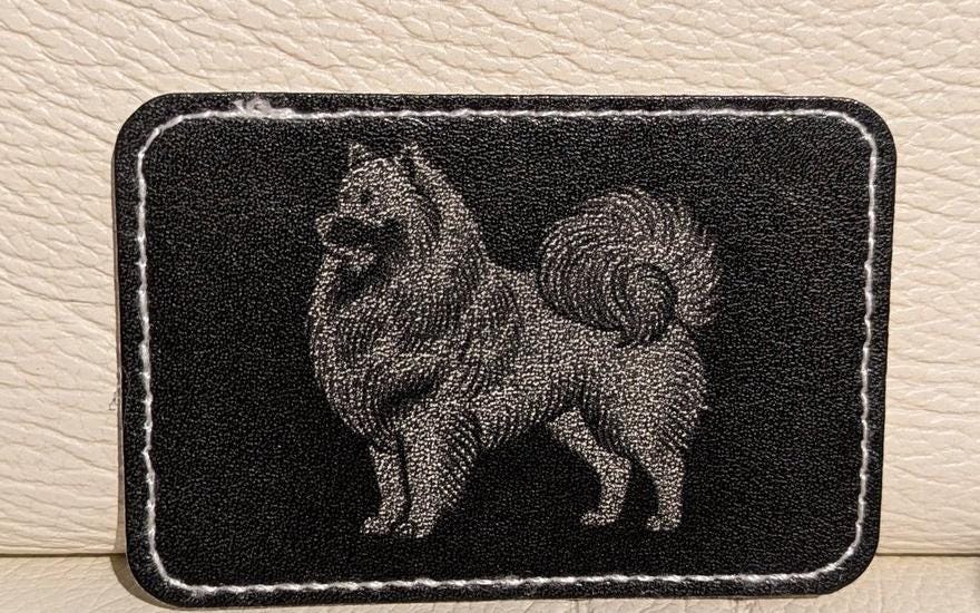 Suomenlapinkoiran silitettävä nahkamerkki | Dog Lover Gift | Pohjoismaisen rodun lisävaruste