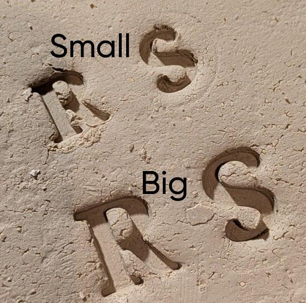 Skandinavian aakkoset setti | 3D-leimasimet savelle ja askarteluille