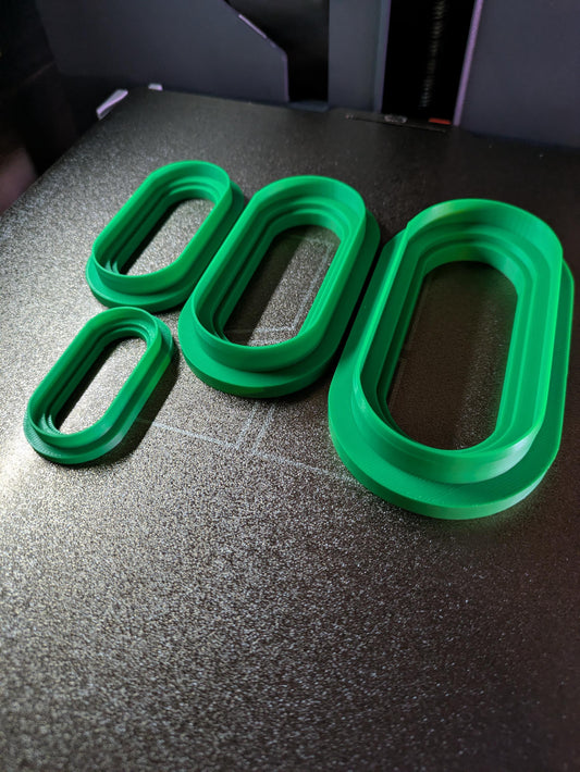 Soikea leikkurisarja – 3D-painetut savi- ja askartelutyökalut (4 kpl)