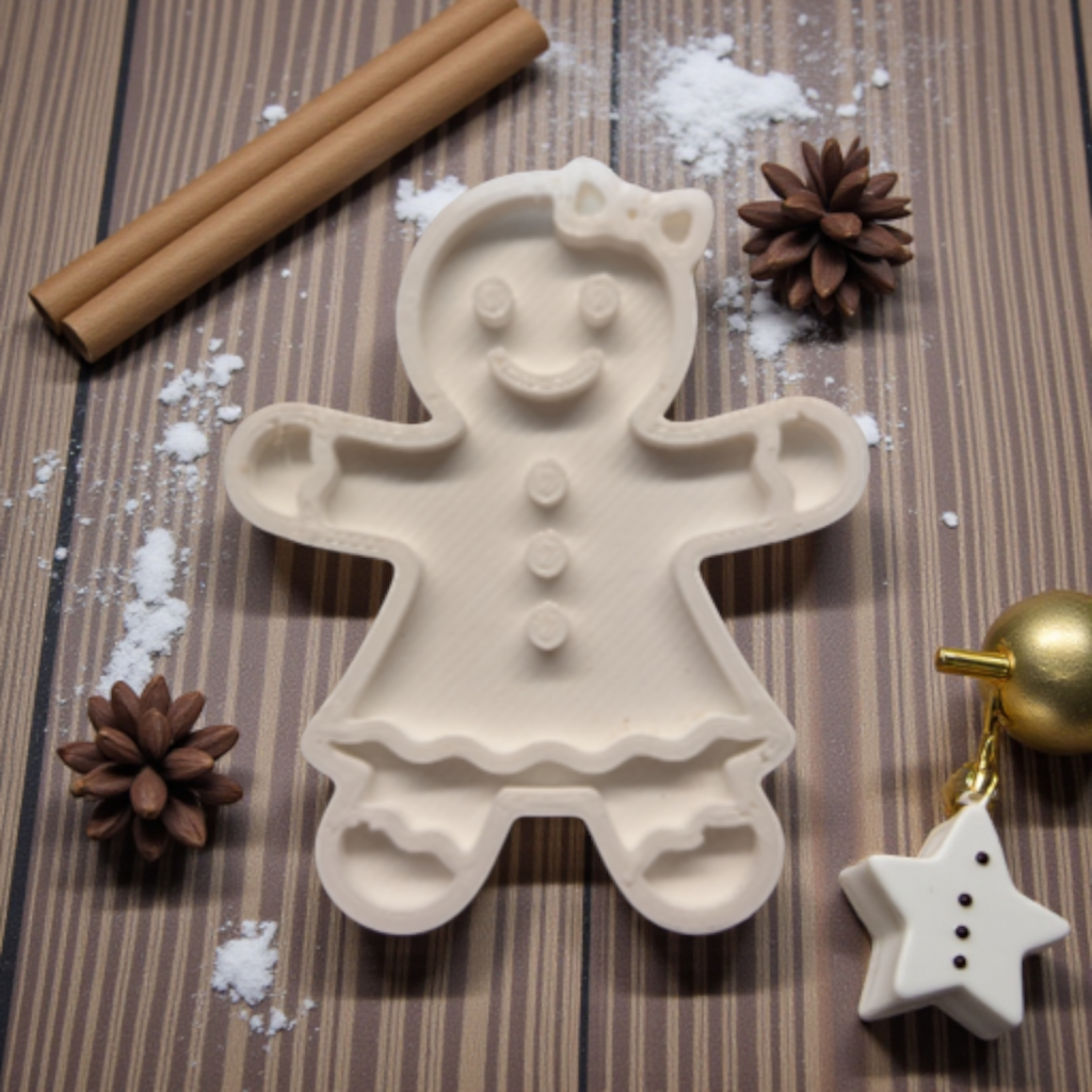 Gingerbread figure – Clay Cutter & Stamp Set (Multiple Sizes)