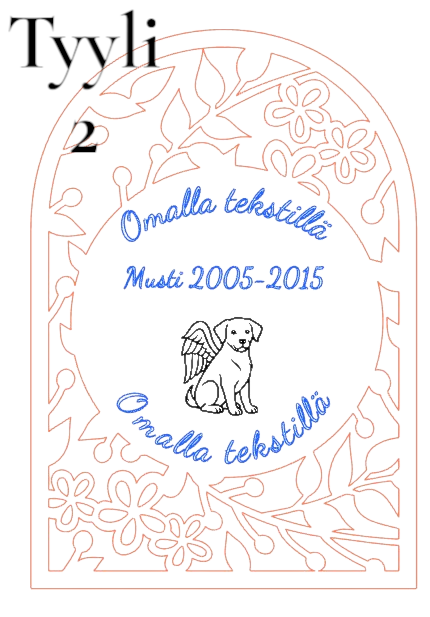 Muistotaulu lemmikille – kissa tai koira