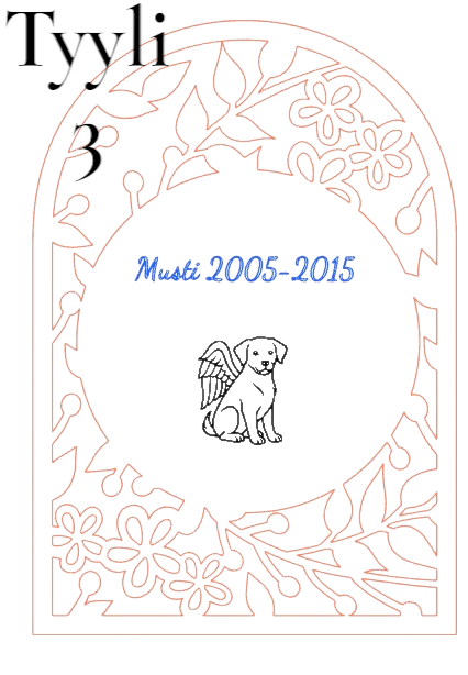 Muistotaulu lemmikille – kissa tai koira