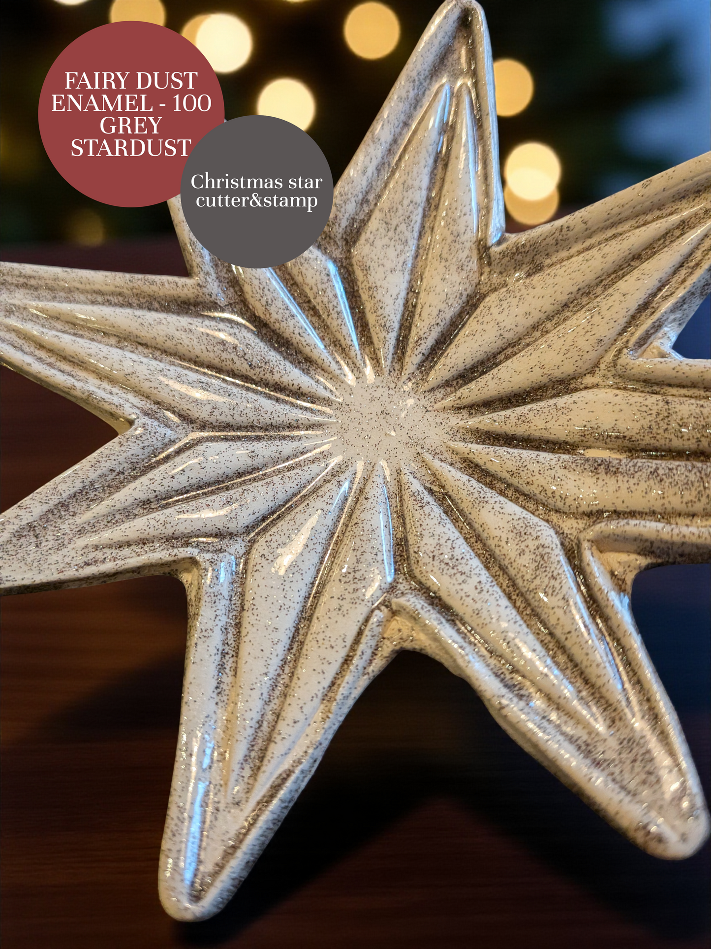 *Matala poltto* Colorobbia Fairy Dust 100 Grey Stardust – harmaanhopea efektilasite (tilaustuote)