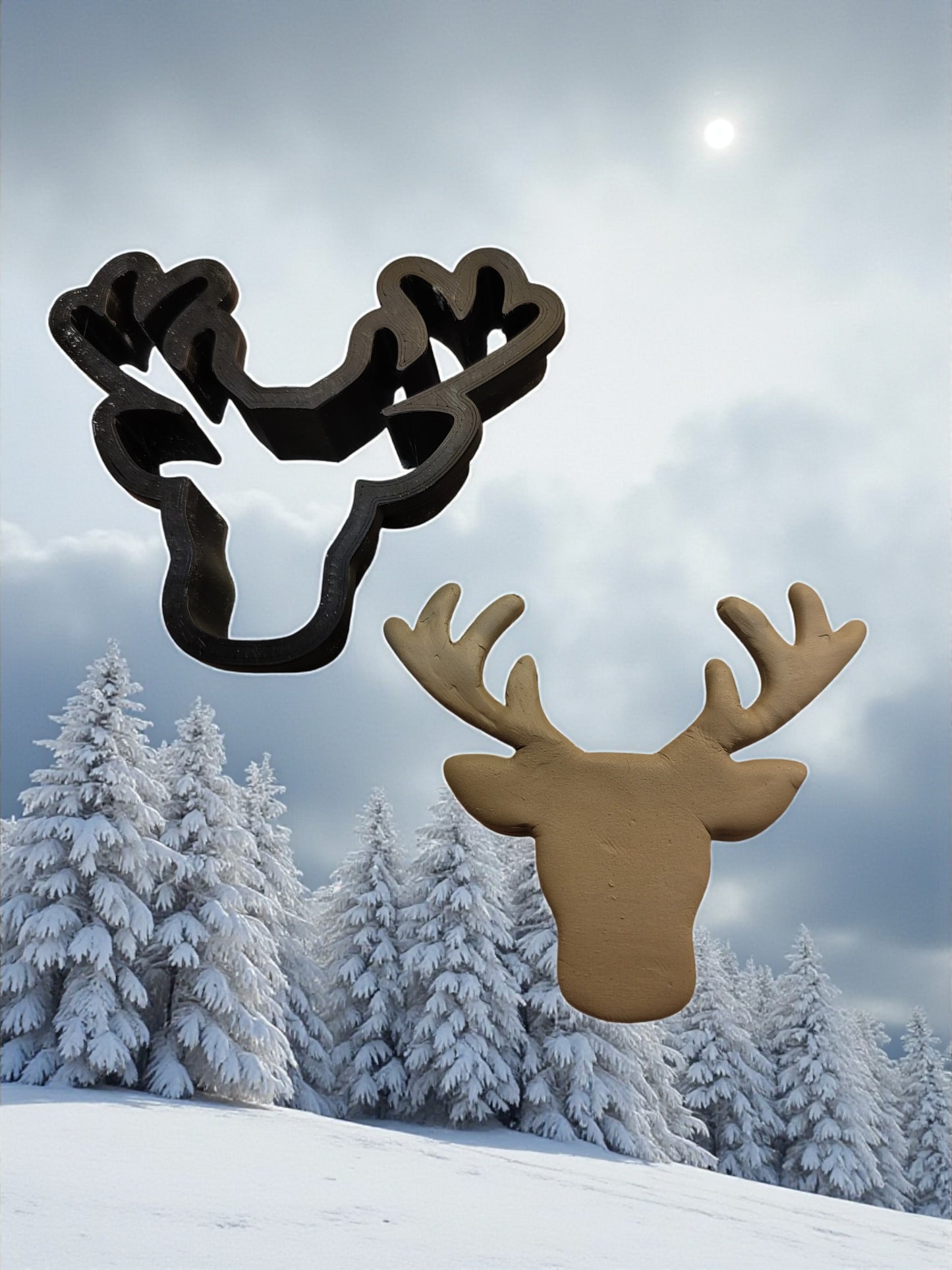 Reindeer Clay Cutter – Head or Full Body