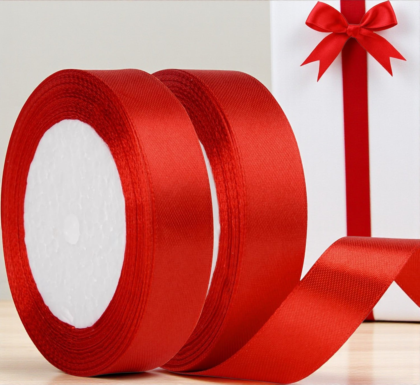 Red Satin Ribbon – 2 m x 20 mm