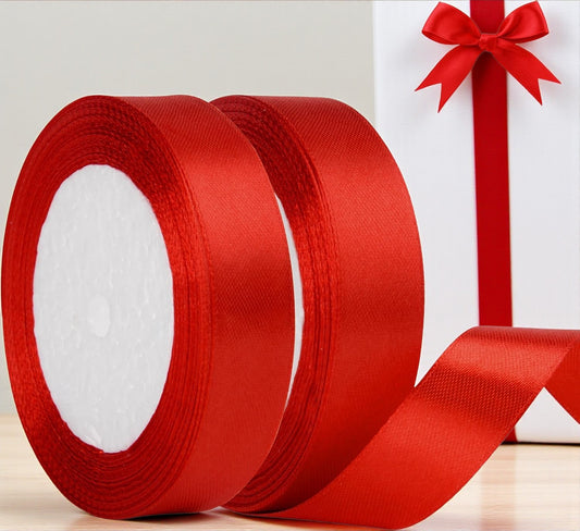 Punainen satiininauha – 2 m x 20 mm