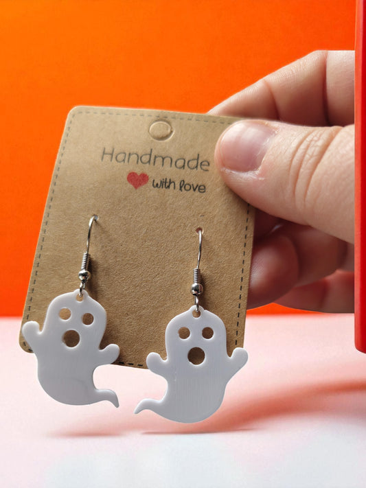 Kummituskorvakorut – valkoinen, musta, oranssi ja violetti