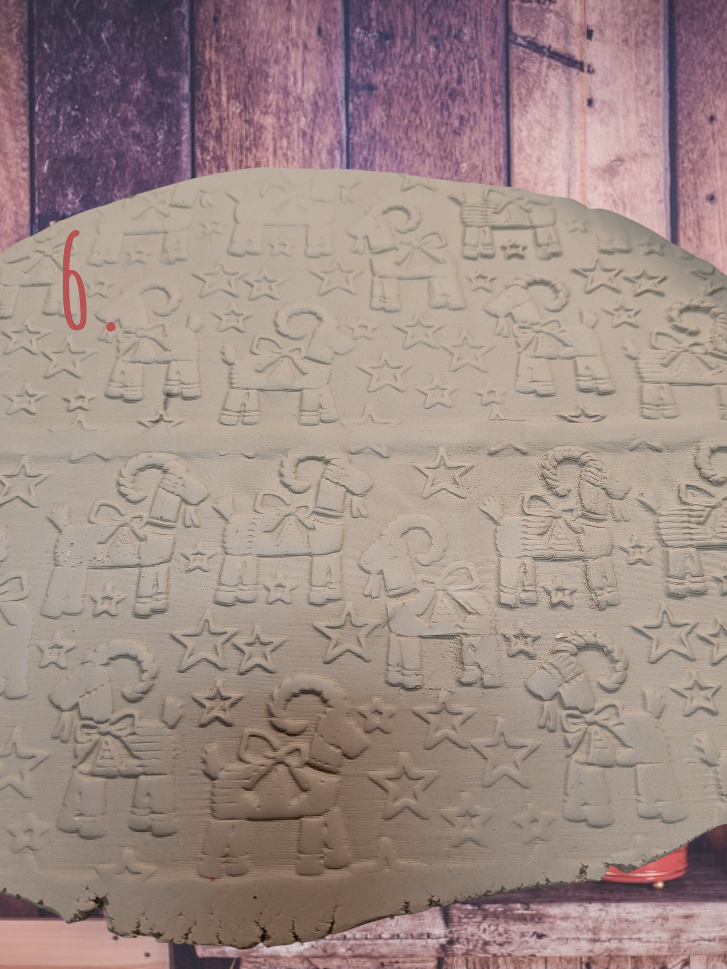 Jouluiset kuviokaulimet keramiikkaan ja polymeerisavitöihin