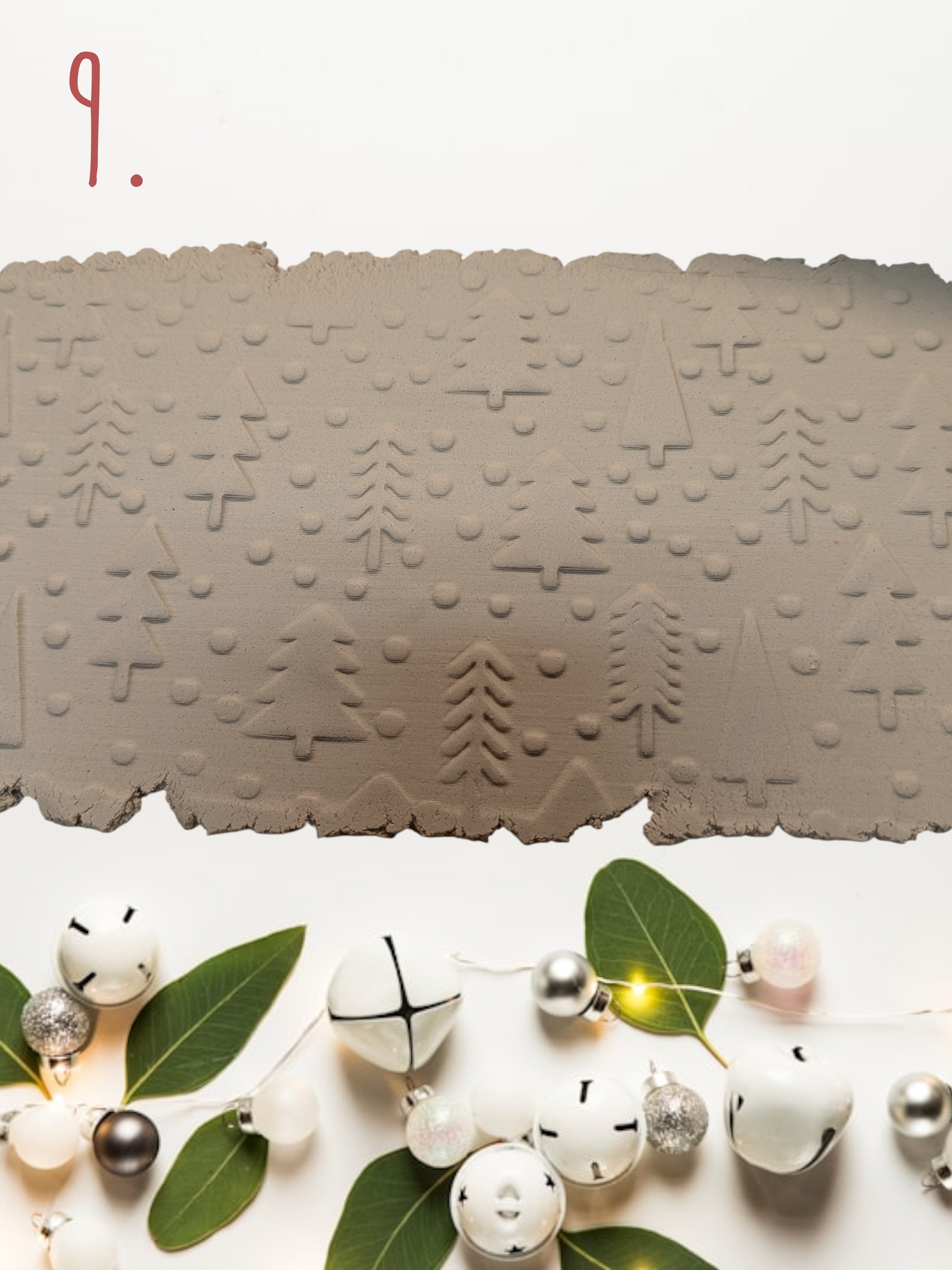 Jouluiset kuviokaulimet keramiikkaan ja polymeerisavitöihin