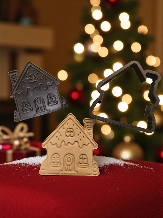 Joulutalo – 3D-tulostettu leimasin-leikkuri