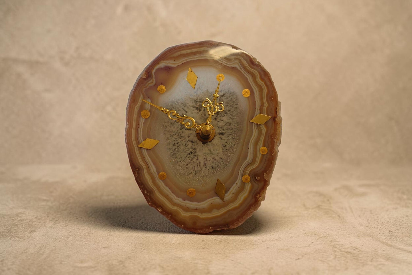 Vintage Agate Clock
