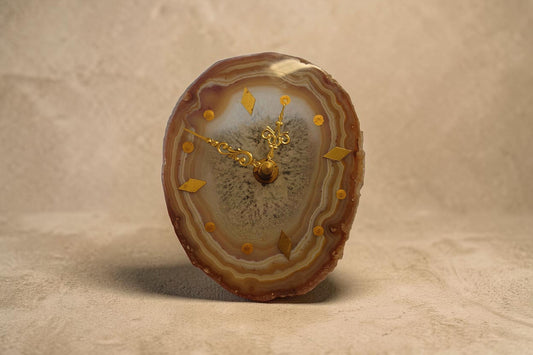 Vintage Agate Clock