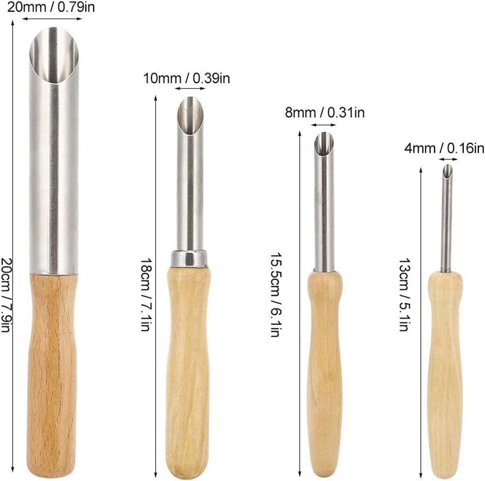 Rei’itystyökalu savelle ja askarteluun – 4–20 mm ruostumaton teräs