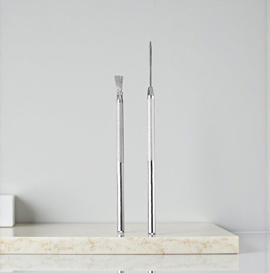 Clay ceramic needle and Featherline texture detail tool