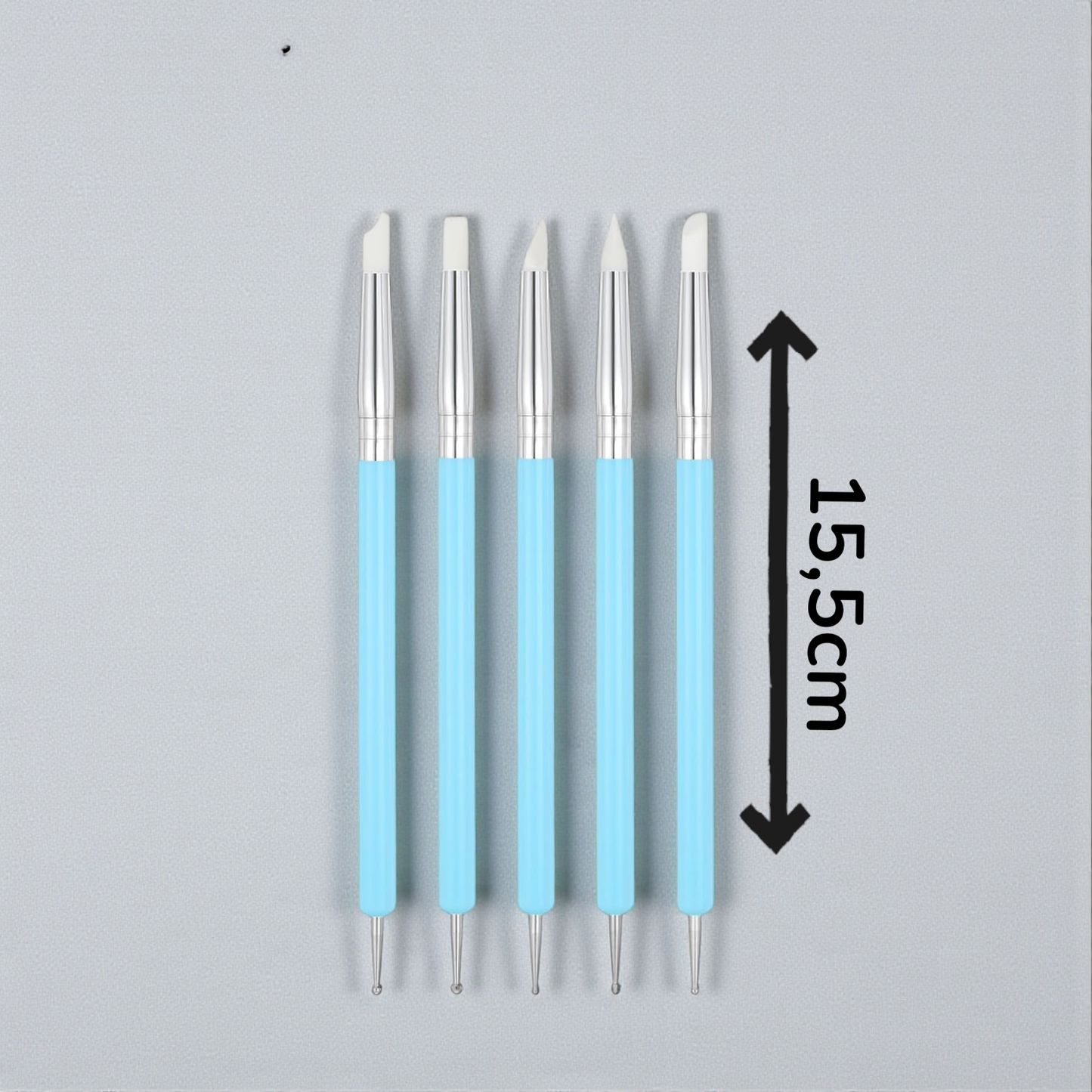 💙 Pallotyökalusetti – silikonipäinen muotoilusetti (5 kpl)