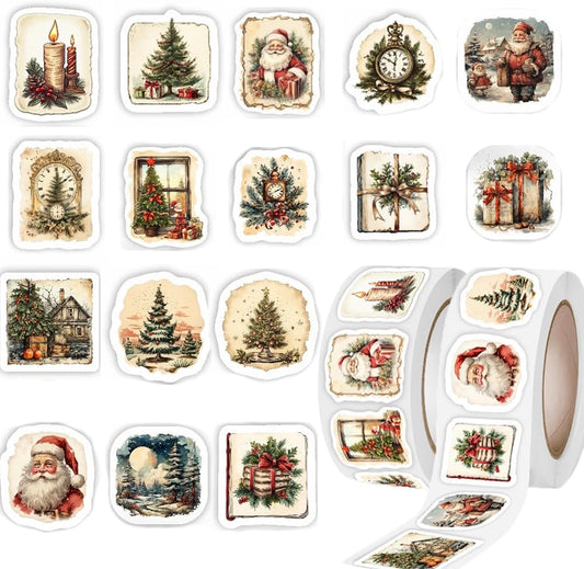 Vintage Christmas stickers