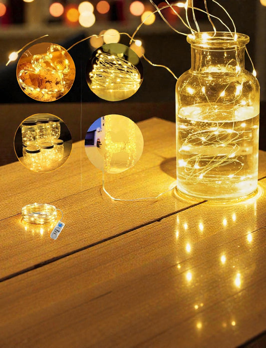 Paristokäyttöinen LED-valosarja ajastimella