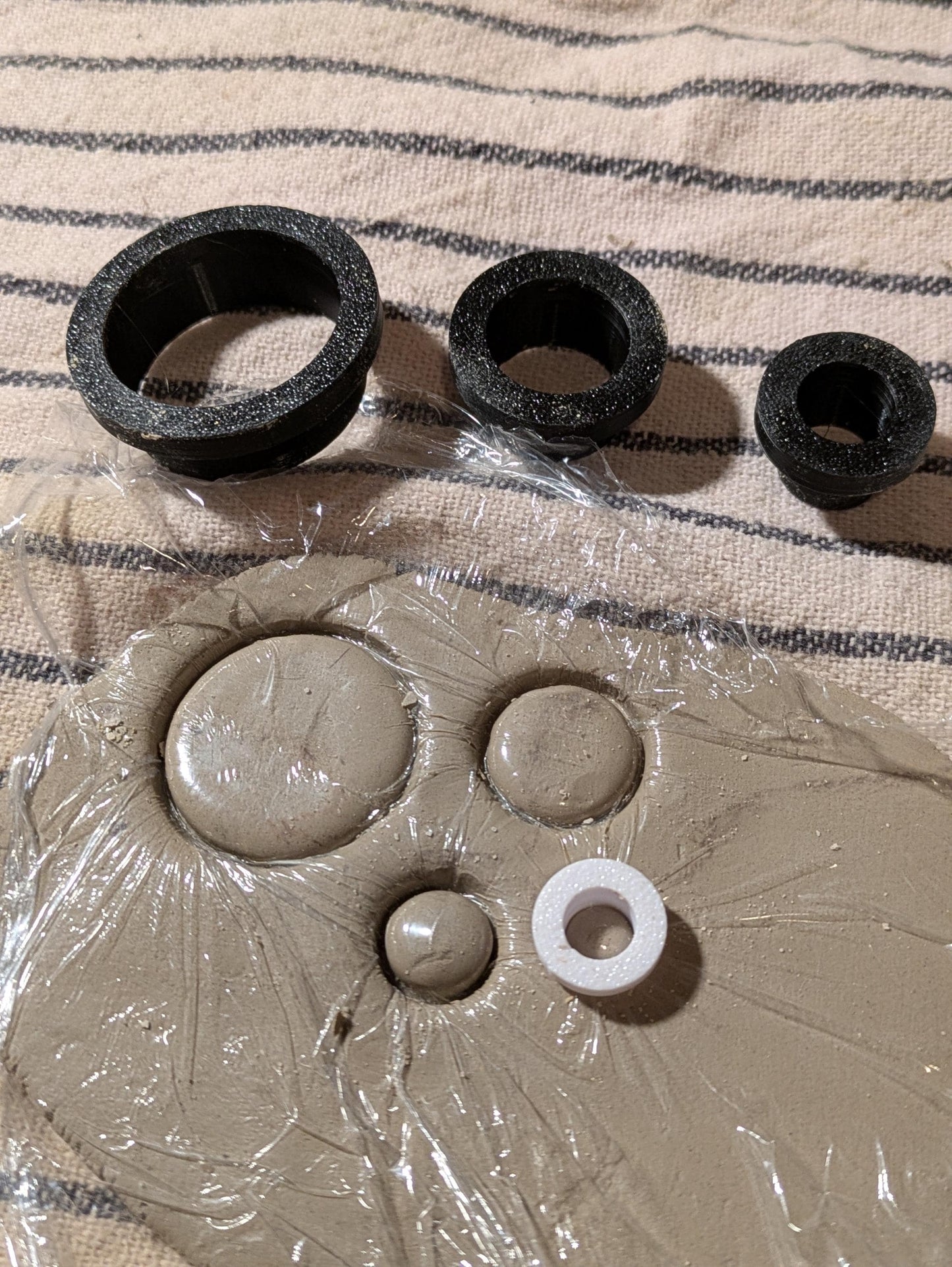 Round Clay Cutters – 2 Sets of 4 – Precision 3D-Printed Circle Cutters for Polymer Clay, Ceramics & Miniatures – Handmade Craft Tool